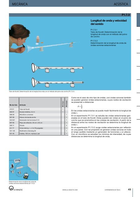 Catálogo general eXperimentos de FísiCa