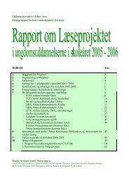 Evalueringsrapport for skoleåret 2005-2006