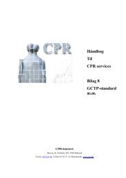 Generel GCTP format - cpr