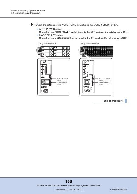 ETERNUS DX60/DX80/DX90 Disk storage system User Guide - Fujitsu
