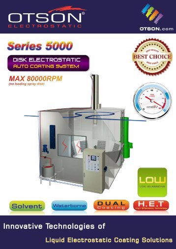OTS-5000 Disk Electrostatic Automatic Coating System - OTSON.com