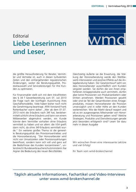 Vertriebserfolg 2013 - Das eMagazin