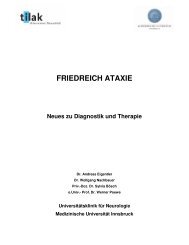 Friedreich Ataxie - Neues zu Diagnostik und Therapie - fataxie.net