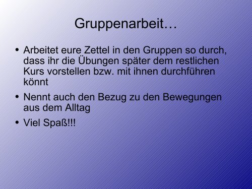 Beweglichkeit und Schnelligkeit im Alter - Department Sport ...