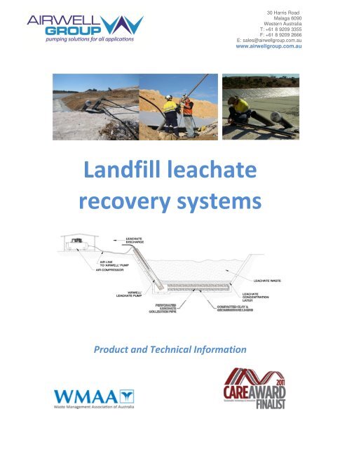 Landfill leachate recovery systems