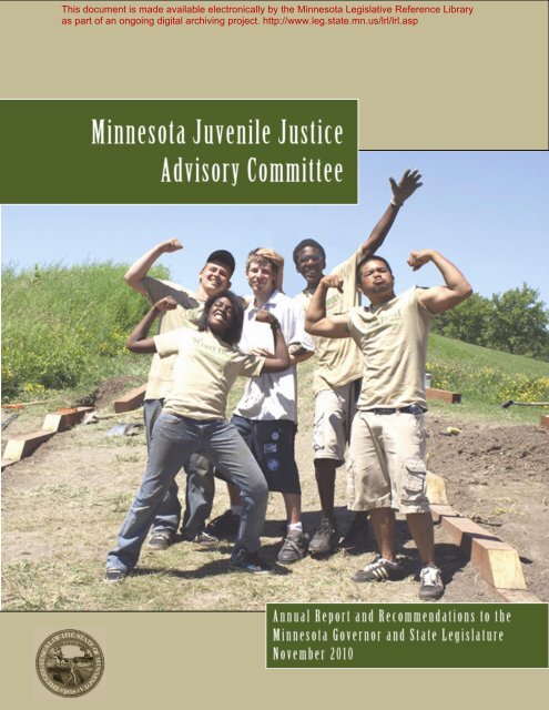 Minnesota Juvenile Justice Advisory Committee - Minnesota State ...