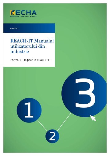 Manual pentru transmiterea datelor - ECHA - Europa