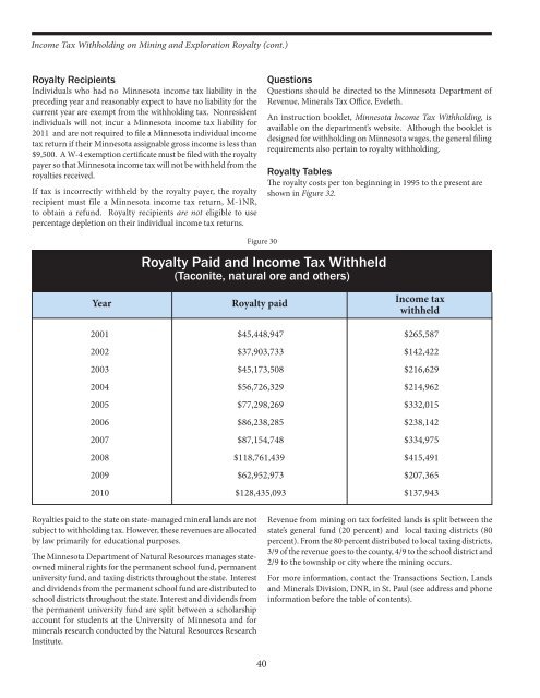 Mining Tax Guide - Minnesota State Legislature