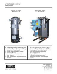 Lattner Low-NOx Boiler Information - Lattner Boiler Company