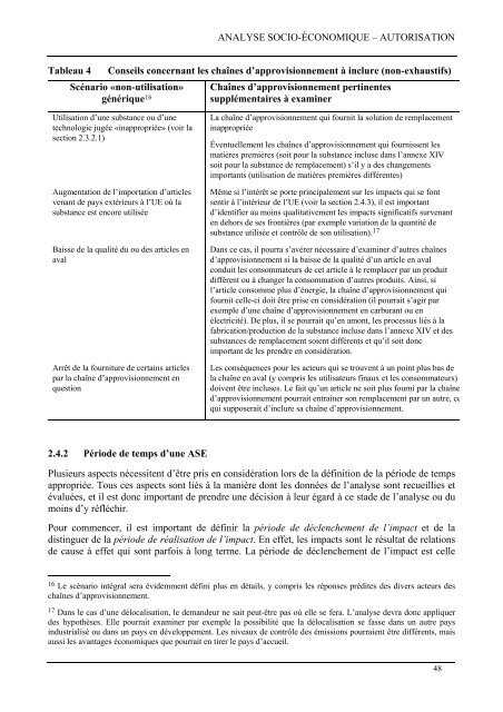 Guide relatif à l'analyse socio- économique ... - ECHA - Europa