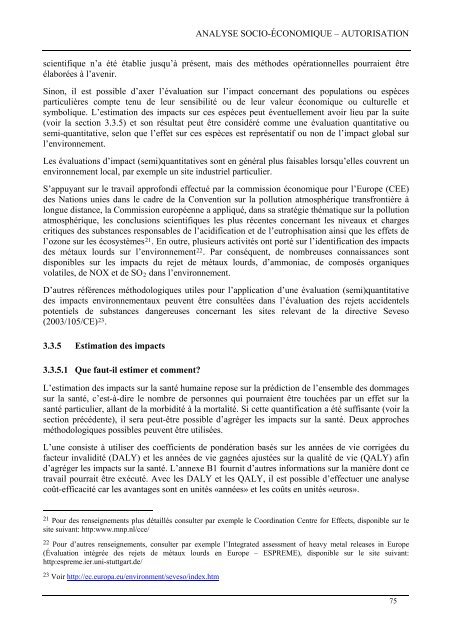 Guide relatif à l'analyse socio- économique ... - ECHA - Europa