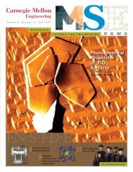 CMU News (Page 2) - Materials Science and Engineering ...