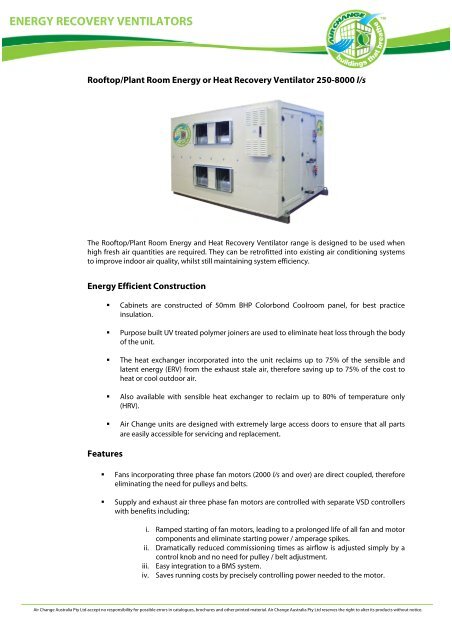 ERV-RT-Tech Data.pdf - Industrial Air