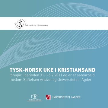 Tysk-norsk uke.pdf - Universitetet i Agder