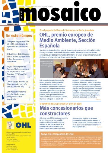 OHL, premio europeo de Medio Ambiente, Sección Española Más ...