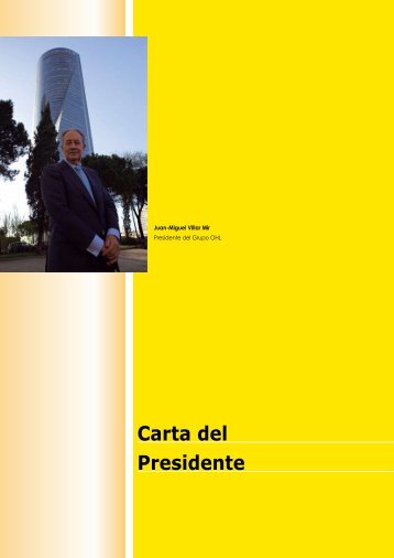 Carta del Presidente - Ohl