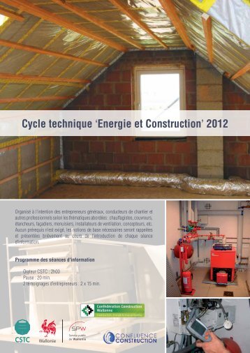 Cycle technique 'Energie et Construction' 2012 - CSTC