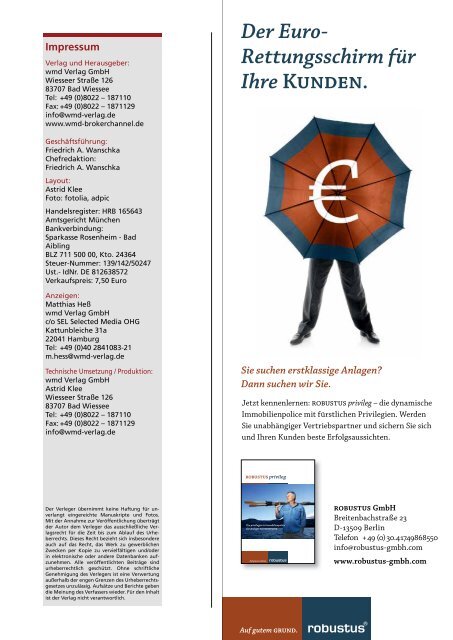 Deckungskonzepte 2012 - Das eMagazin!