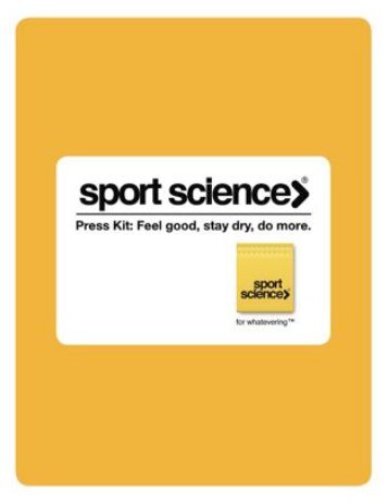 Sport Science Press kit