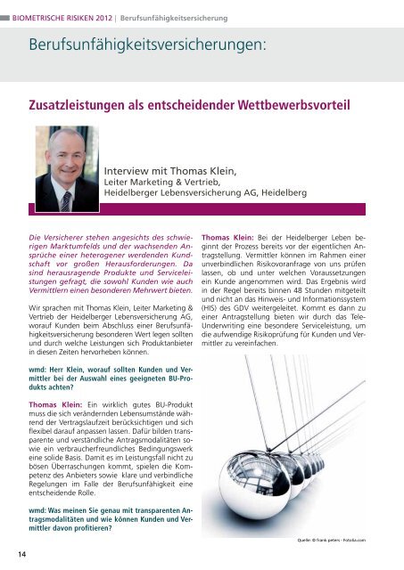 Biometrische Risiken 2012 - Das eMagazin!