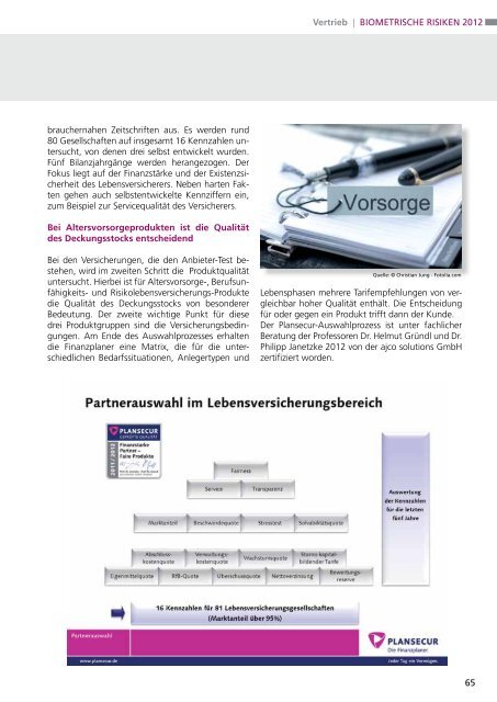 Biometrische Risiken 2012 - Das eMagazin!