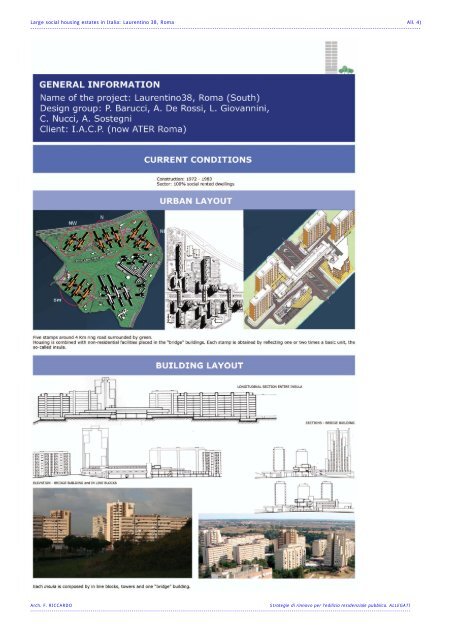 Large social housing estates in Italia: Laurentino 38, Roma All. 4 ...
