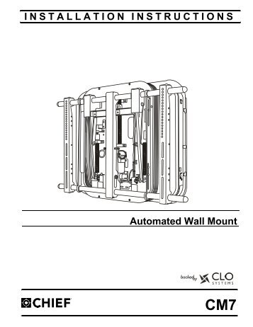 CM7 INSTALLATION INSTRUCTIONS - Chief