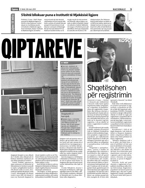 IU SHERBEJNE SHQIPTAREVE - Gazeta Express