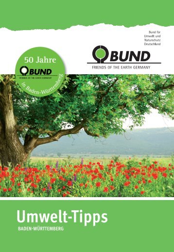 BUND Umwelt-Tipps Heilbronn / Heidelberg / Mannheim 2013