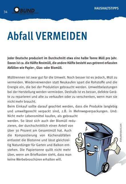 BUND Umwelt-Tipps Heilbronn / Heidelberg / Mannheim 2013