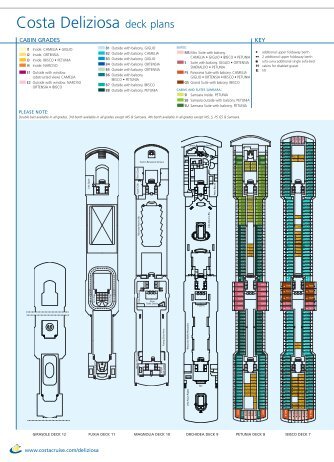 Costa Deliziosa deck plans - hajozz.eu