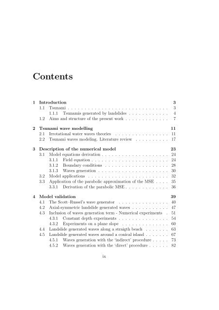 Numerical modeling of waves for a tsunami early warning system