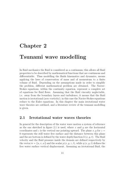 Numerical modeling of waves for a tsunami early warning system