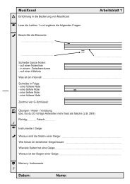 Arbeitsblatt 1 Datum: MusiXcool Name: