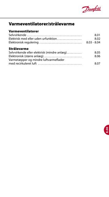 Varmeventilatorer/strålevarme - Danfoss Varme