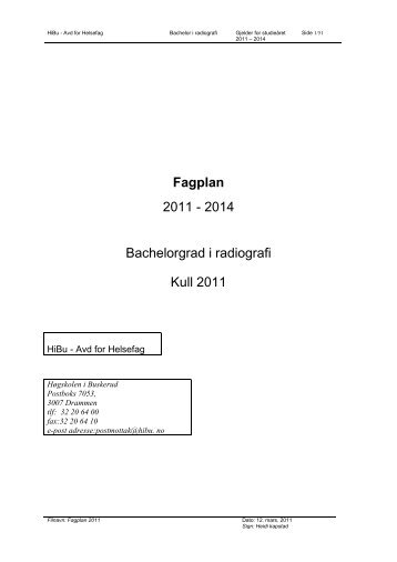 2011-2014 - Høgskolen i Buskerud
