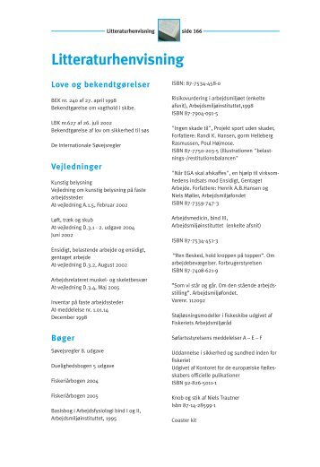 Litteraturliste, stikordsregister (pdf - 40Kb) - Fiskericirklen