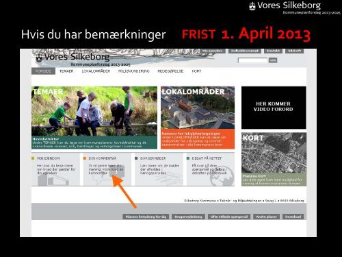 Se kommunens præsentation (pdf) - Kommuneplan - Silkeborg