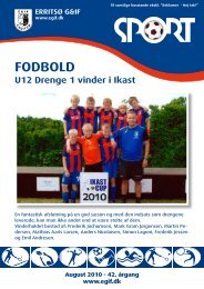 FODBOLD - Erritsø Gymnastik- & Idrætsforening
