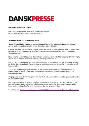 Nyhedsbrevet Dansk Presse nr. 9 - Danske Dagblades Forening