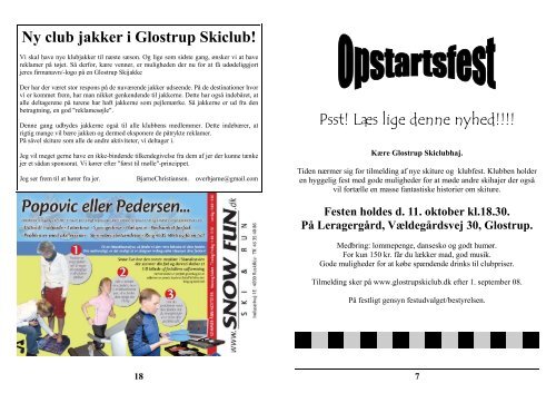 SKIHAJ aug. 08.pdf - Glostrup Skiclubs hjemmeside