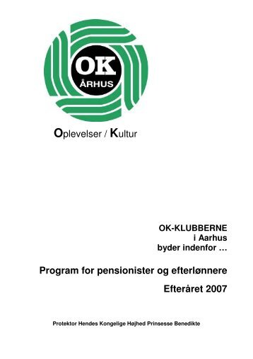 Efterårsprogrammet 2007 - OK-Klubberne-Aarhus