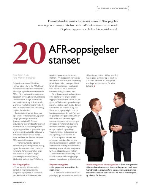 Last ned Finansfokus 08/11 som PDF - Finansforbundet