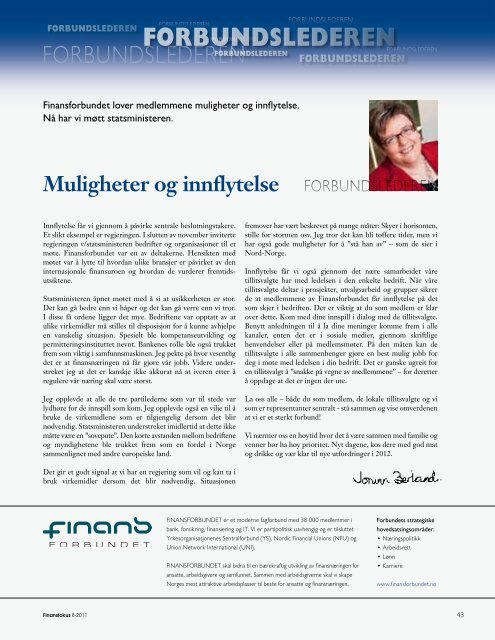 Last ned Finansfokus 08/11 som PDF - Finansforbundet