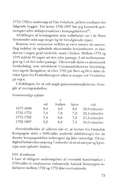 Asiatisk Kompagnis sejlads på Indien 1732- 1772 - Handels- og ...