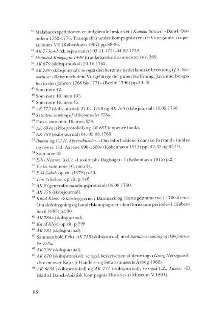 Asiatisk Kompagnis sejlads på Indien 1732- 1772 - Handels- og ...