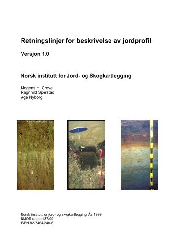 Retningslinjer for beskrivelse av jordprofil - Skog og landskap