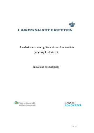 Processpil i skatteret - Landsskatteretten