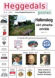 posten Hallenskog - Heggedalsposten