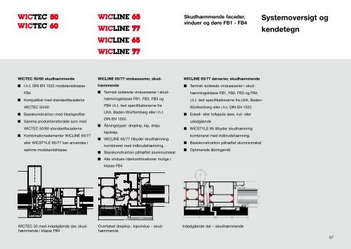 WICONA information om 2006 systemerne for arkitekter og rådgivere